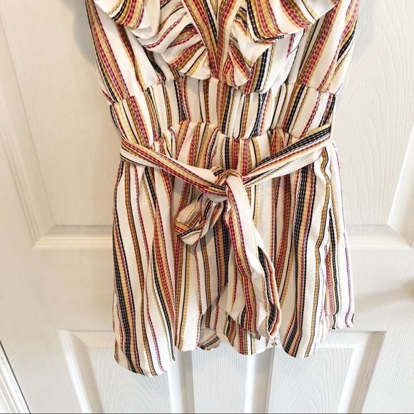 NWT ASOS Moon River Striped Printed Playsuit XS - Picture 5 of 8